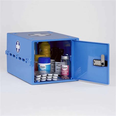 large metal medicine key locking boxes|lockable box for medication bottles.